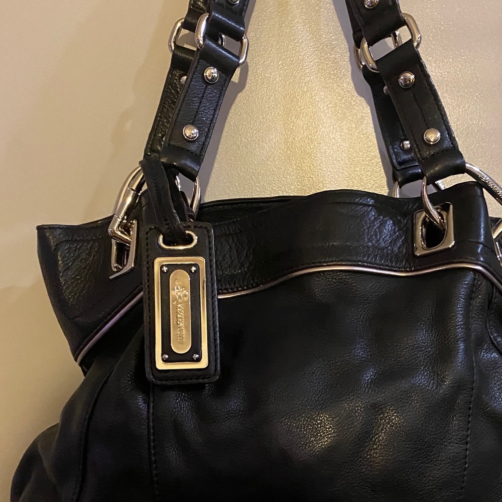 B Markowsky Black Leather Canterbury Satchel - Picture 2 of 16